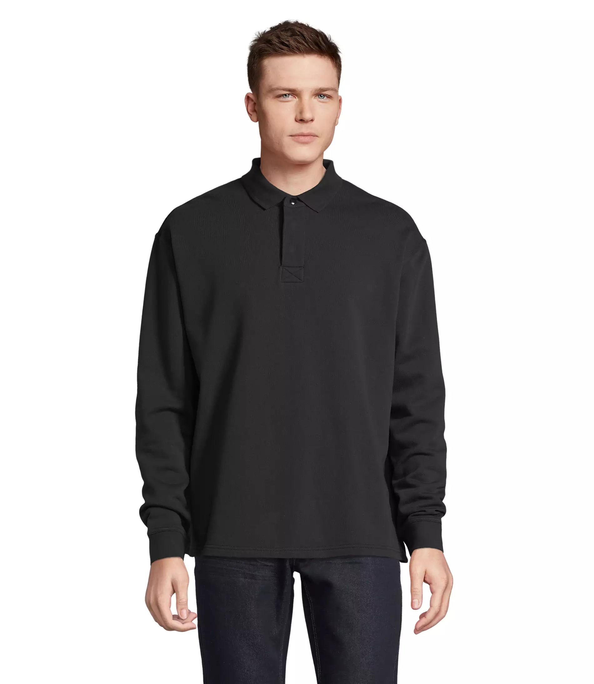Sweat-shirt col polo