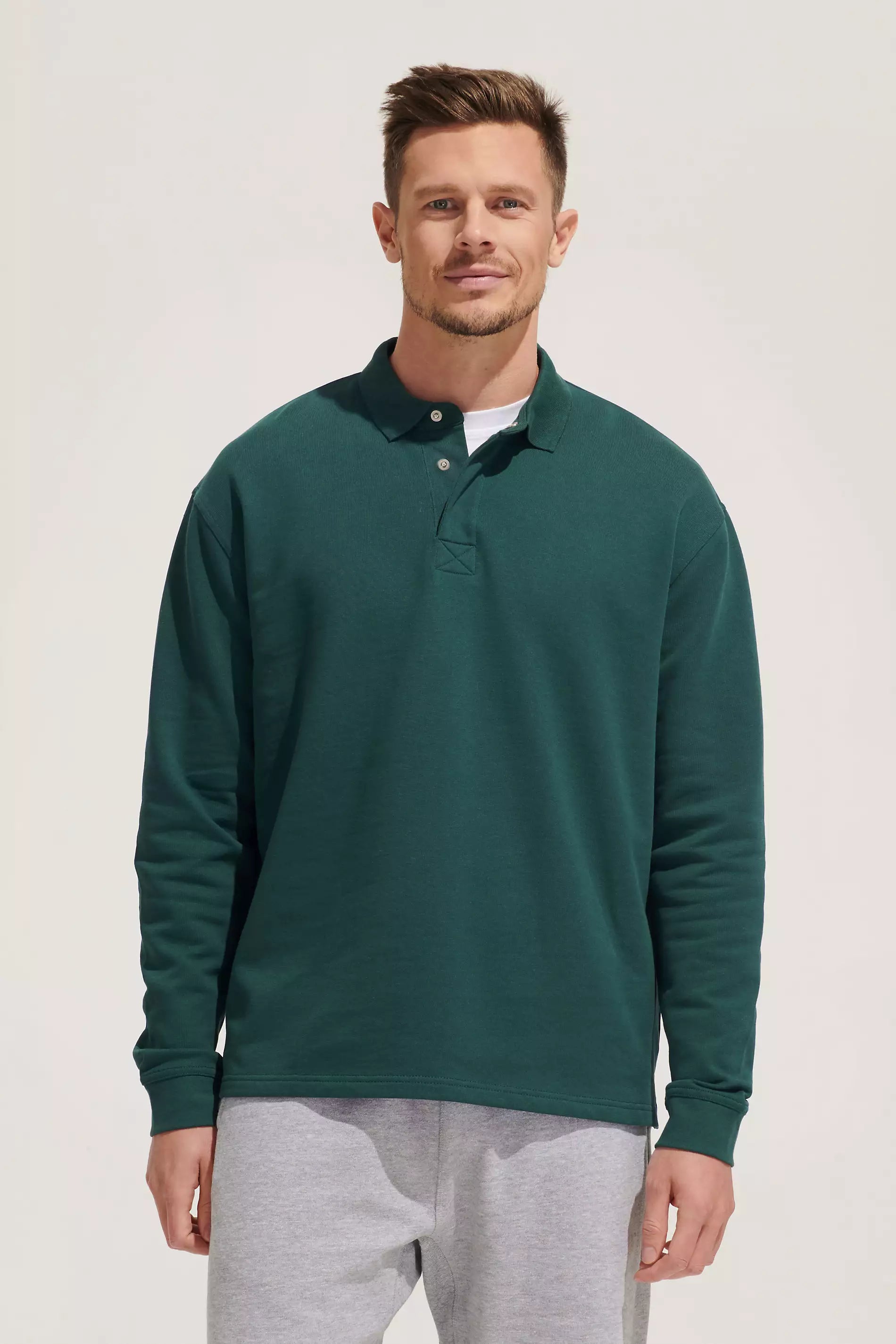 Sweat-shirt col polo
